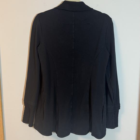 TESTIMONY Los Angeles Black Cardigan Longtail Jacket Women’s Size M Button Front - Picture 5 of 6